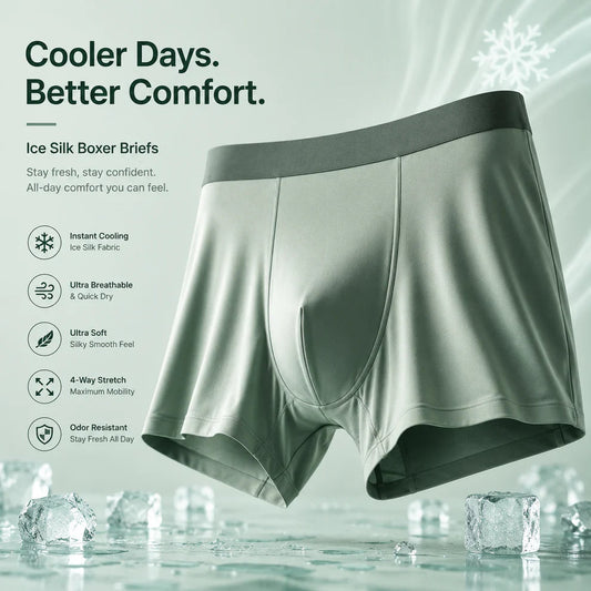 👑 Men's Premium Comfort Boxer Briefs | Ultra Soft & Breathable | Pack of 6